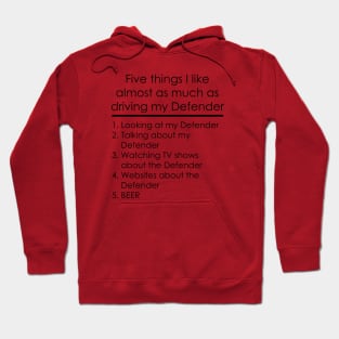 Five things - Defender - Beer Hoodie